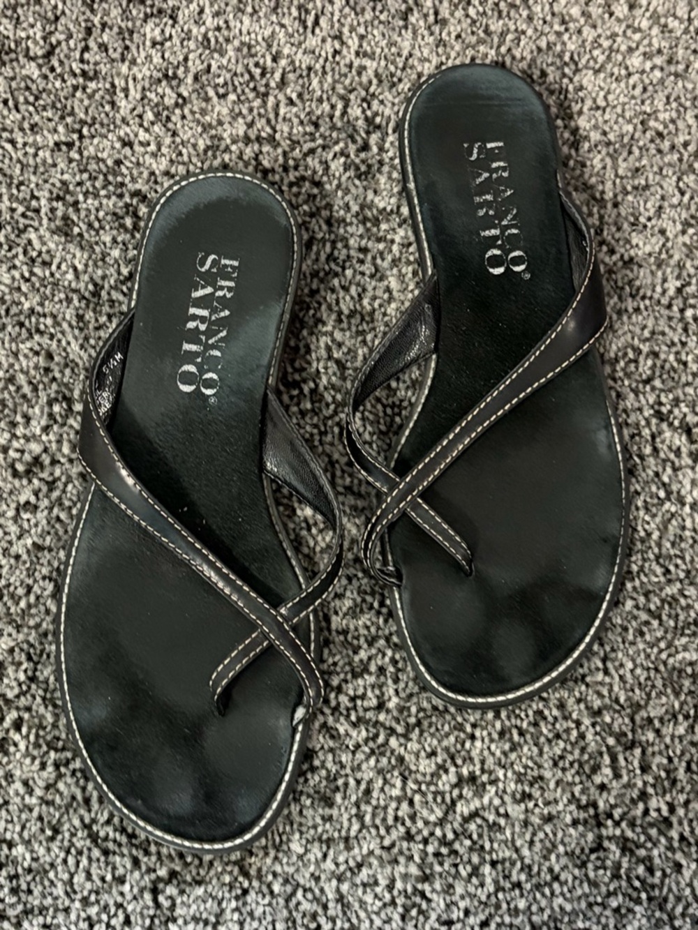 Franco Sarto Crisscross Leather Sandals